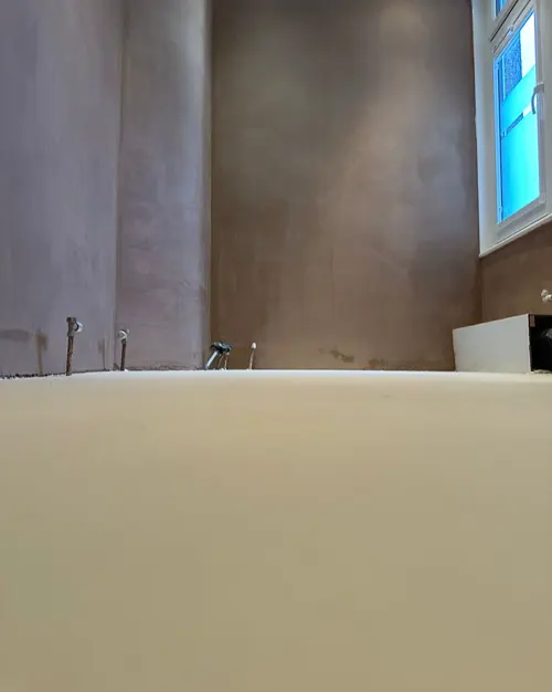 Interior wall plastering